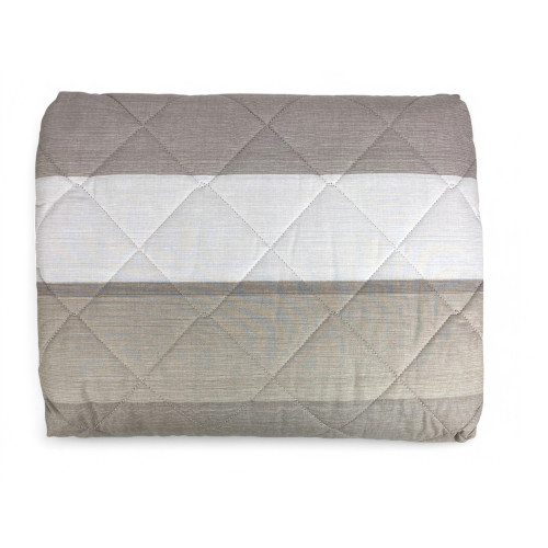 Kot Beige Stripe Light Quilt - Spring Summer Quilt - 100% Cotton - Hypoallergenic - Made in Italy