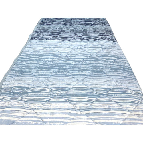 Kot Stripe Blue Spring Tagesdecke - Erhältlich für Einzel-, Queensize- und Doppelbetten