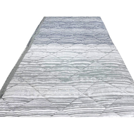 Grey Kot Stripe Quilt - Leichte Baumwolldecke mit Originalverpackung - Made in Italy
