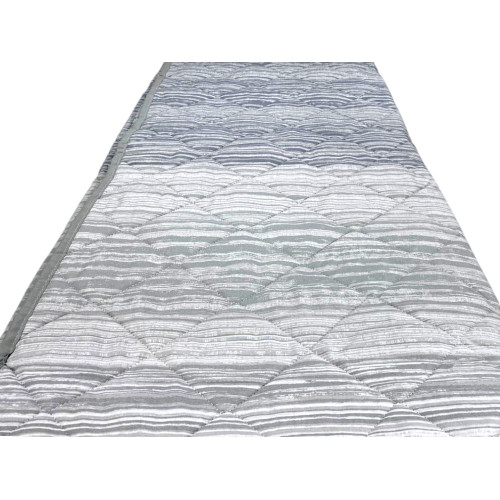 Trapuntino Leggero Kot Stripe Grigio - Quilt Primaverile Estivo - Cotone 100% - Anallergico - Made in Italy