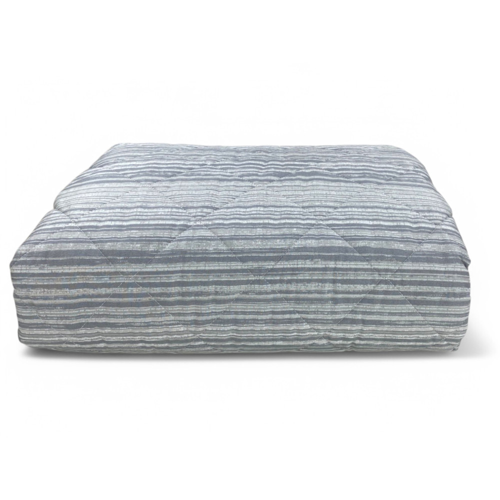 Trapuntino Leggero Kot Stripe Grigio - Quilt Primaverile Estivo - Cotone 100% - Anallergico - Made in Italy