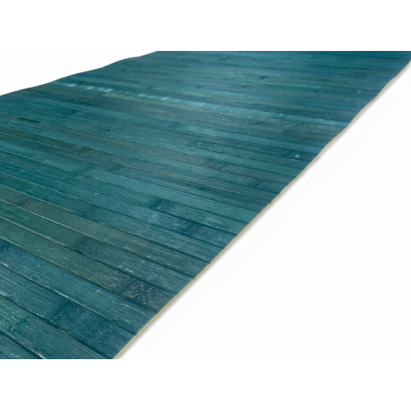 Tappeto in bambù blu per soggiorno, bagno e cucina, stile moderno