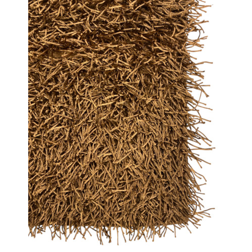 Modern Hazelnut Shaggy Rug - 6 cm Long Pile - Non-Slip, 12 Sizes - Hand-Knotted, Sturdy and Soft
