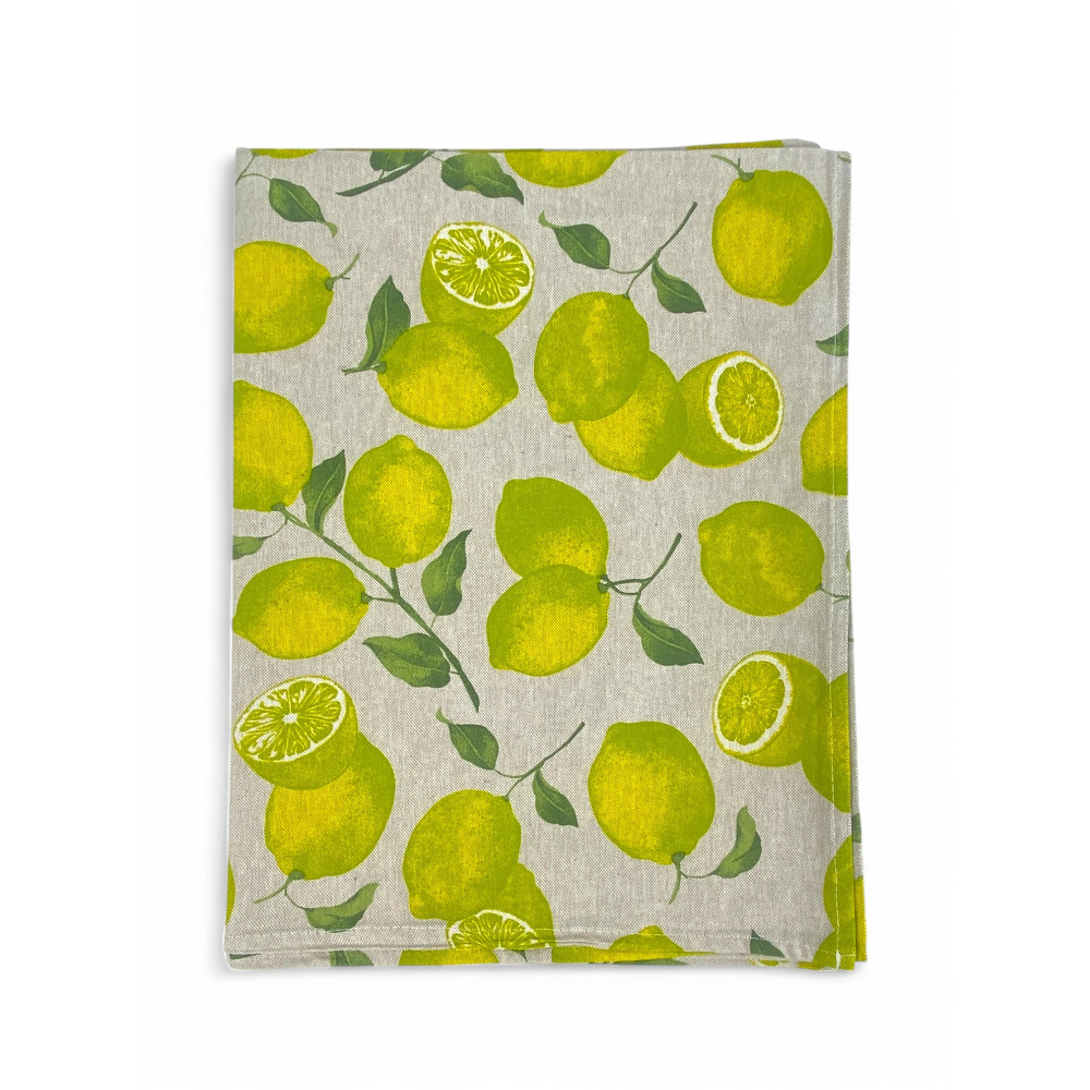 DORY SORRENTO TISCHDECKE zitrone GELBE ZITRONEN aus Baumwolle