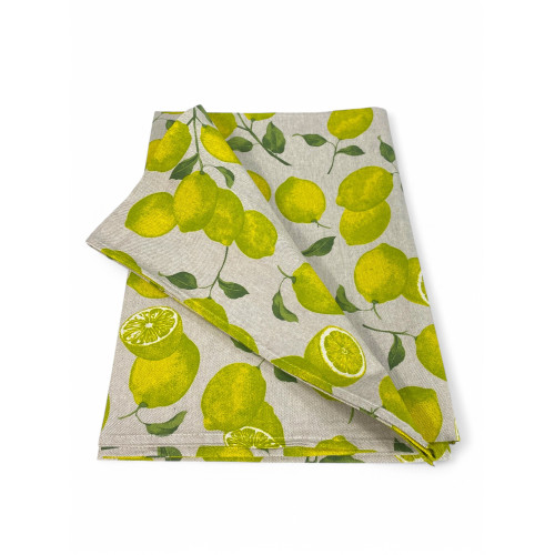 TOVAGLIA DORY SORRENTO limone LIMONI GIALLO in cotone