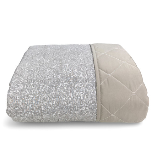 Détail en tissu de couvre-lit matelassé - micro-points fins avec coutures en losange