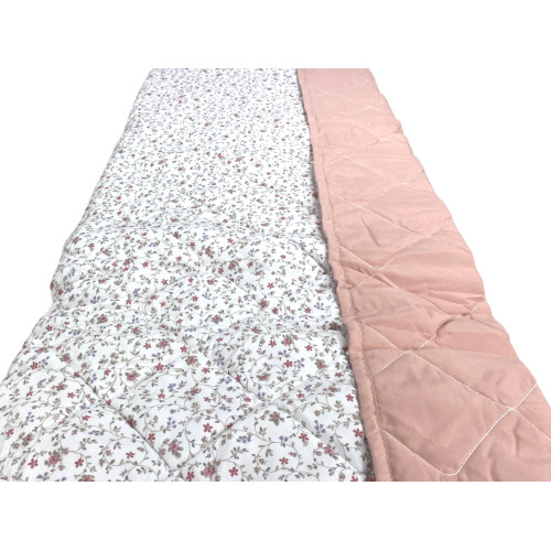 Couvre-lit léger Fiorellino Rosa - Idéal pour les lits simples, queen-size et doubles
