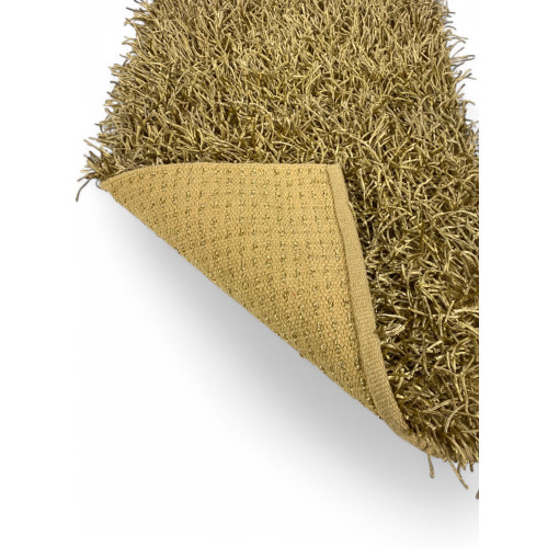 Tappeto Shaggy Beige Moderno - Pelo Lungo 6 cm - Antiscivolo, 12 Misure - Annodato a Mano, Elegante e Morbido