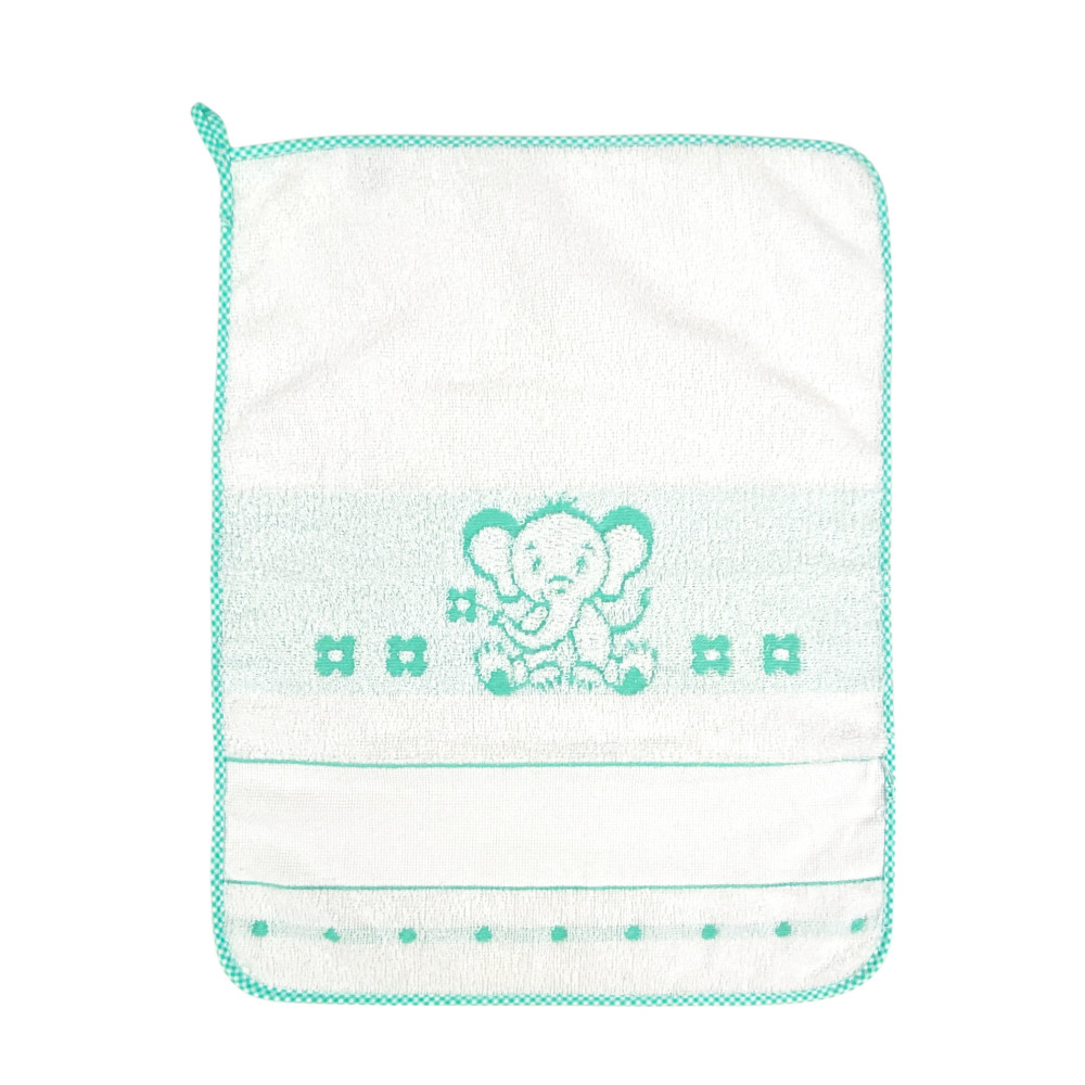 SET 3 ASCIUGAMANI ASILO bambina POPPY © cm. 40x55 puro cotone FEMMINA con tela AIDA da ricamare