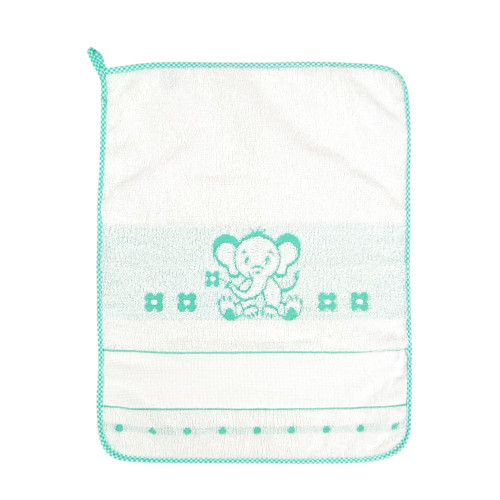 SET 3 ASCIUGAMANI ASILO bambina POPPY © cm. 40x55 puro cotone FEMMINA con tela AIDA da ricamare