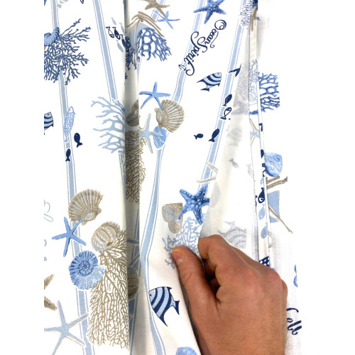 Mantel de algodón Sissi Mare y Rayas – Estilo Náutico – Made in Italy – Lavable