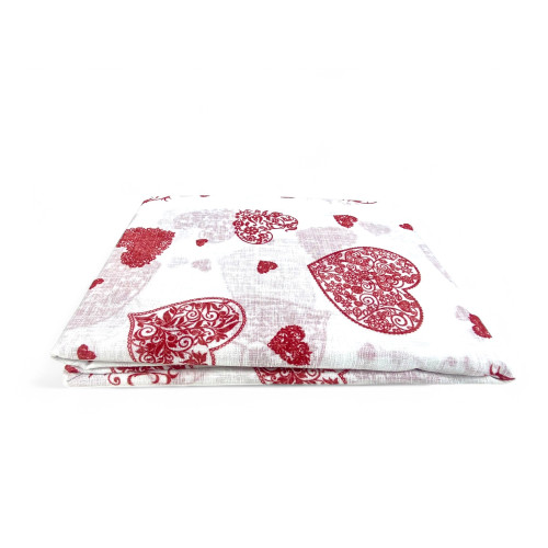 Par de cortinas de cristal Red Heart cm. 60 de la ventana y la puerta