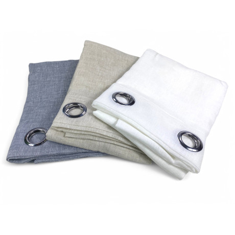 Variantes de couleurs disponibles du rideau effet lin Simply.