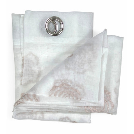 Rose Ready Vorhang mit Ringen - Originalverpackung mit Stoffdetail