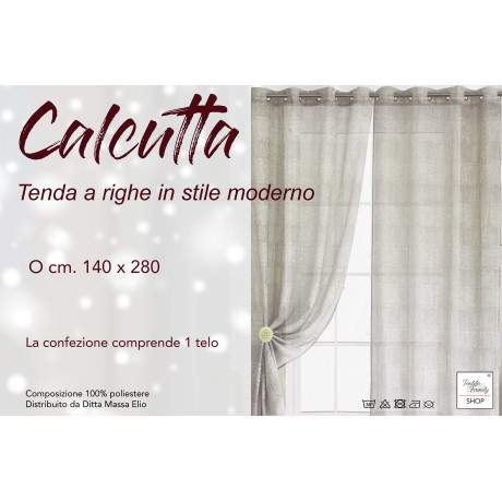 Kalkutta Vorhangpaket - Elegantes Einzelpaneel für Wohnzimmer, Wohnzimmer, Schlafzimmer