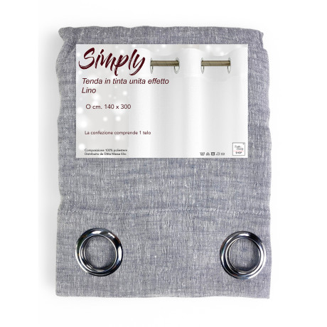 Simply Linen Effect Curtain...