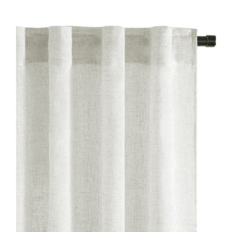 Simply 2.0 beige curtain 200x300 cm - linen-effect fabric with tape