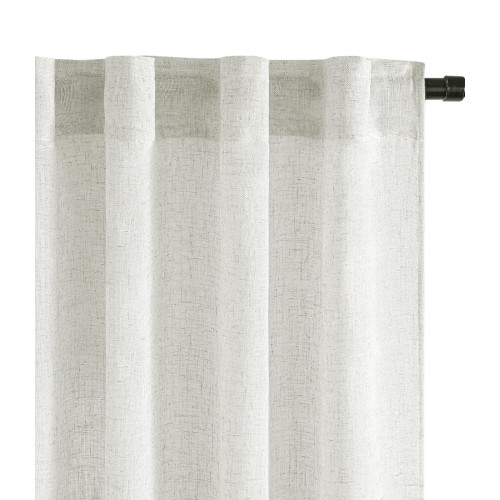 Beige gefalteter Vorhang Simply 2.0 - Einzelpackung mit 1 Blatt