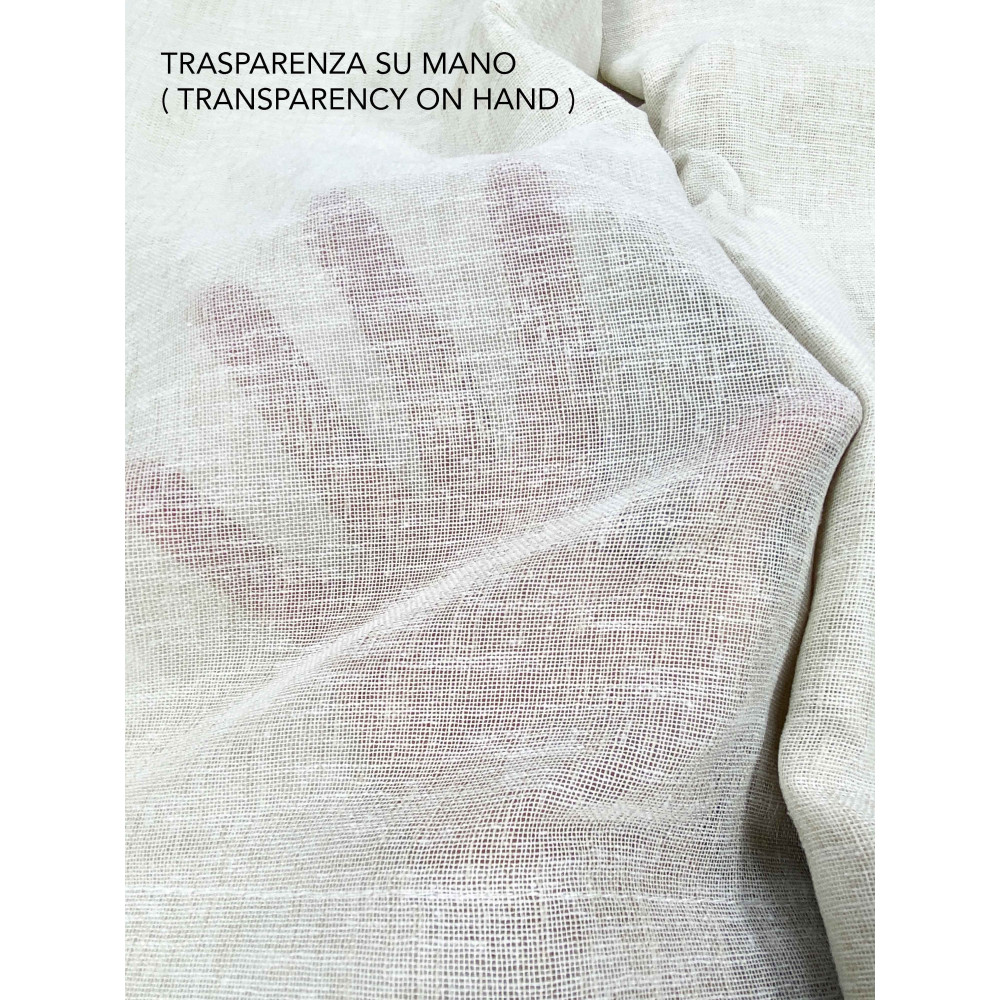 Cortina Simply 2.0 Beige Efecto Lino - 200x300 cm - con Cinta para Palo o Riel - Color Liso Natural