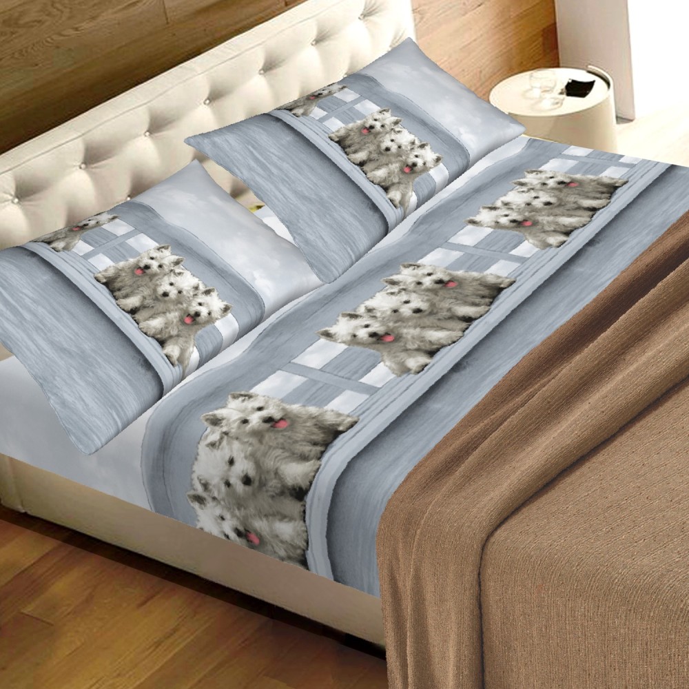 Les draps de lit en pur coton Mesure 1 PLACE