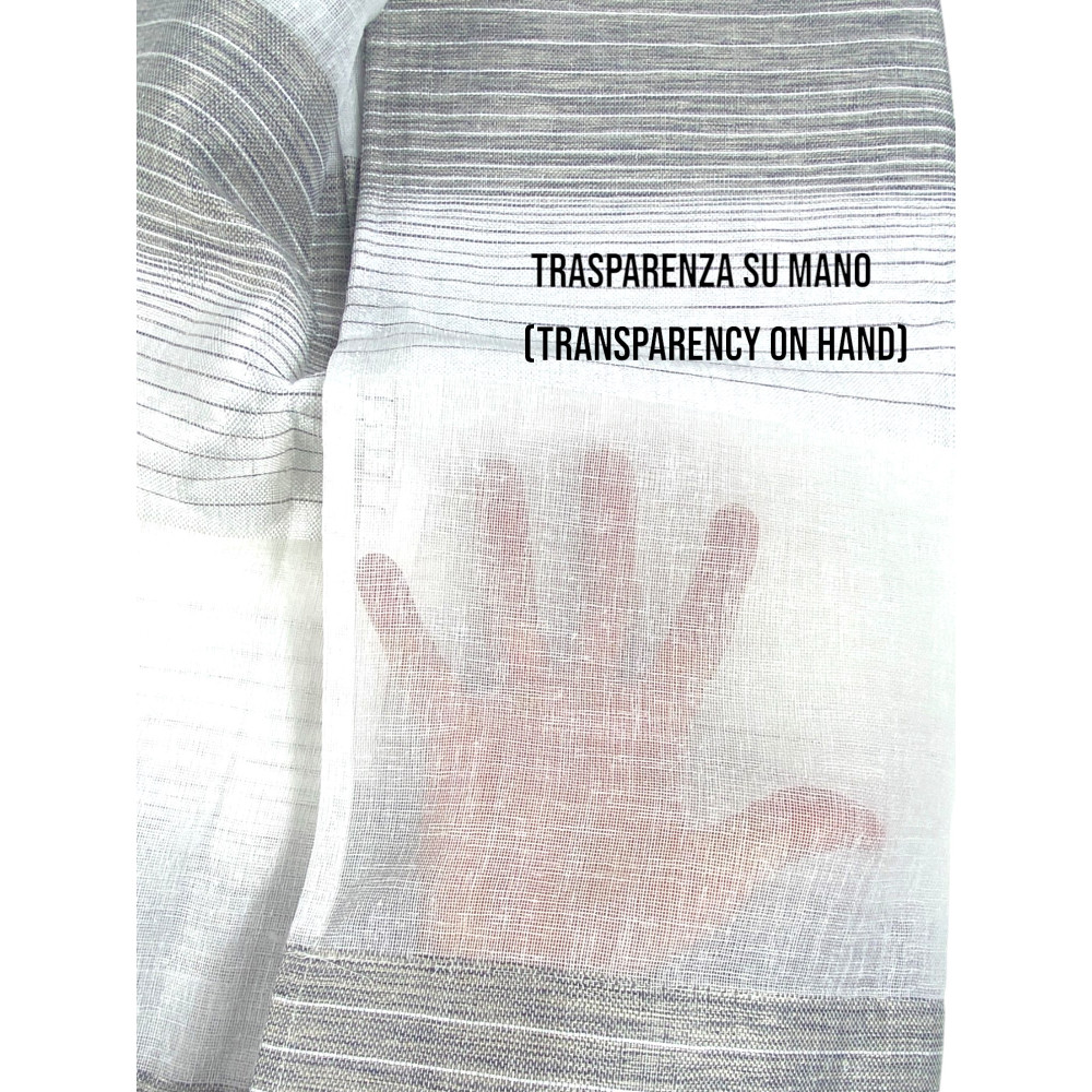 Modern Striped Jacquard Curtain - 140x300 cm - Universal Webbing - 1 Elegant Fabric