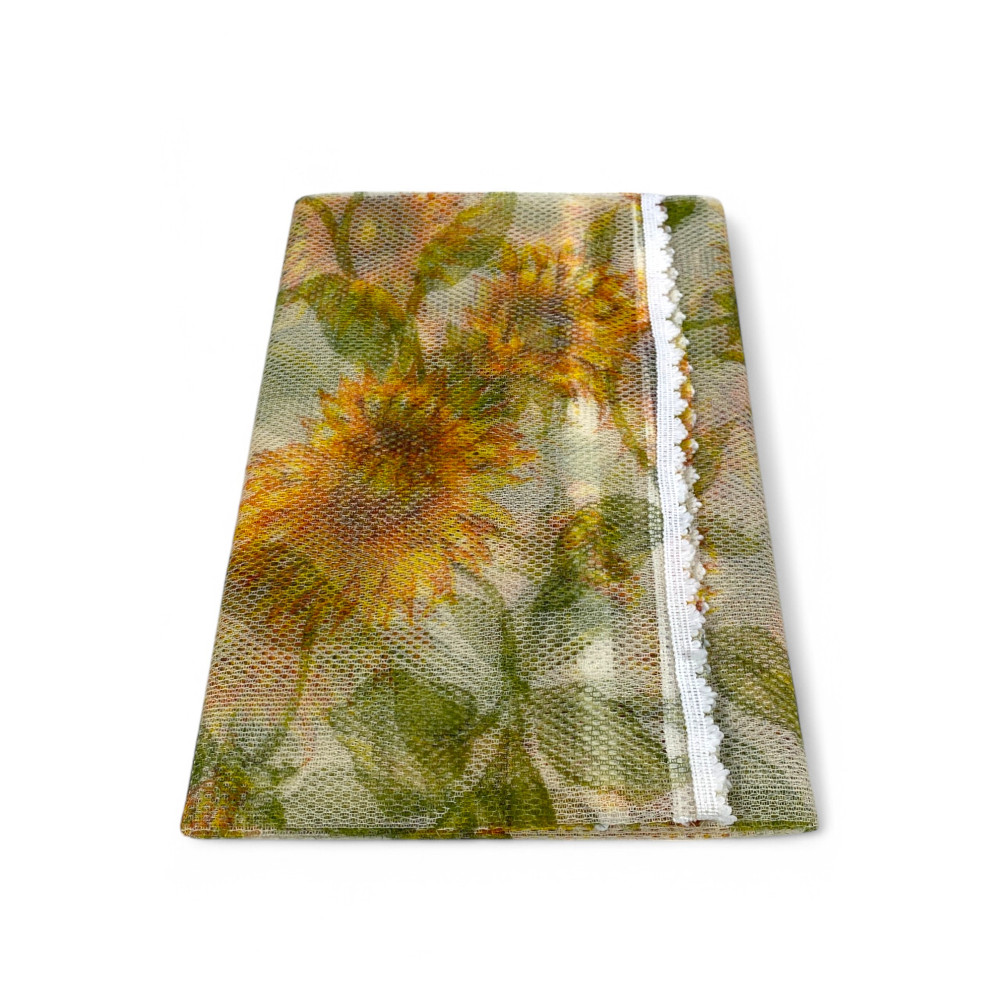 Sunflowers Mosquito Net - Outdoor Insect Net Garden Balcony - Polyester with Eyelets and Fringe
