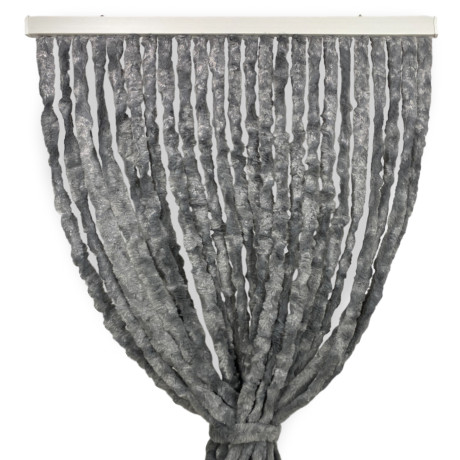 Grey Chenille Curtain - Semi-transparent anti-insect curtain