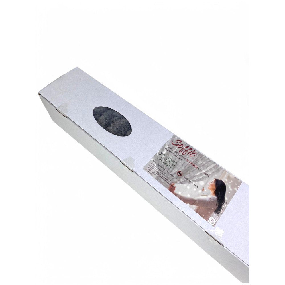 Tenda in Ciniglia Grigia Soffio - Protezione Insetti, Semitrasparente, Facile Montaggio - 100% Polipropilene Riciclabile