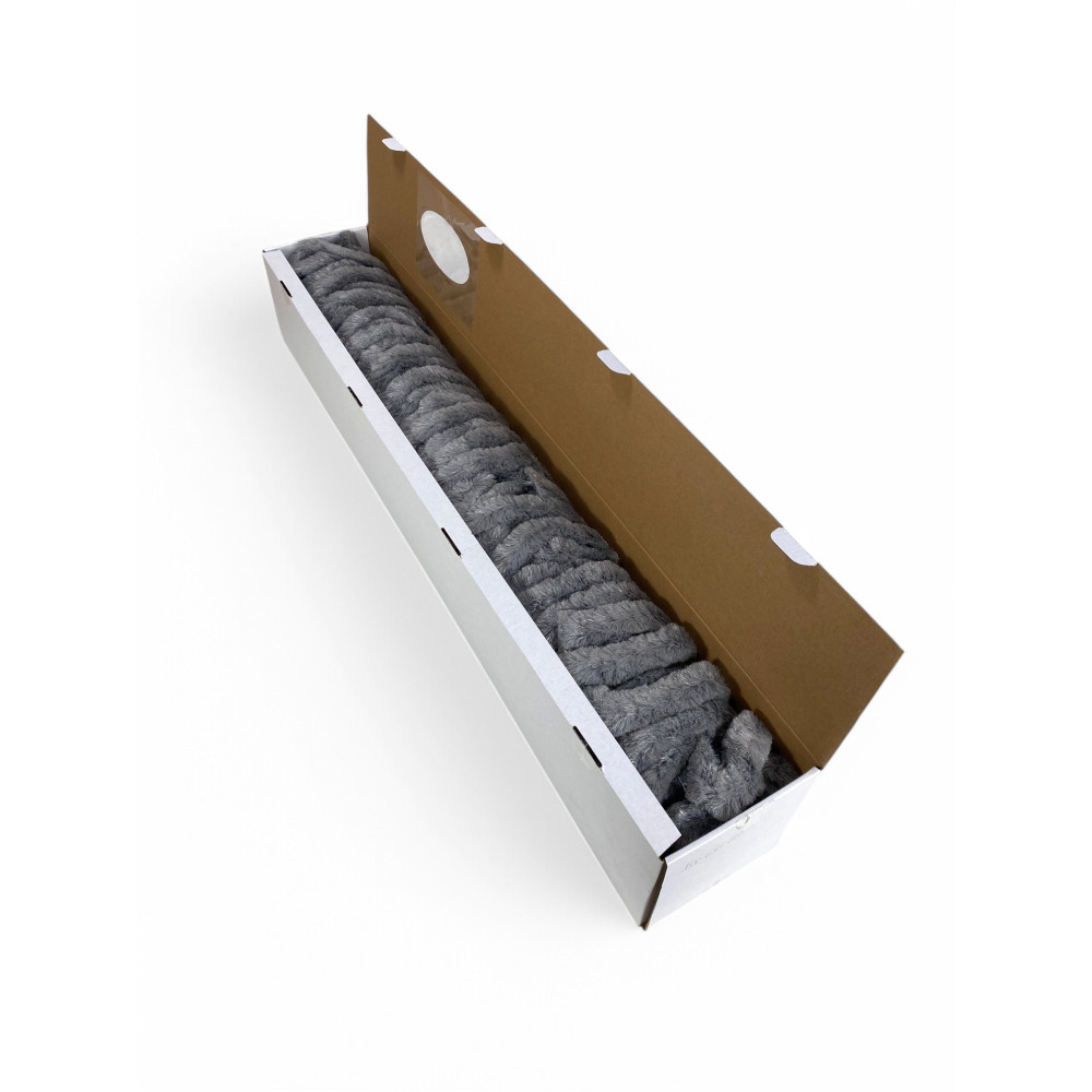 Tenda in Ciniglia Grigia Soffio - Protezione Insetti, Semitrasparente, Facile Montaggio - 100% Polipropilene Riciclabile