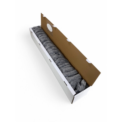 Tenda in Ciniglia Grigia Soffio - Protezione Insetti, Semitrasparente, Facile Montaggio - 100% Polipropilene Riciclabile