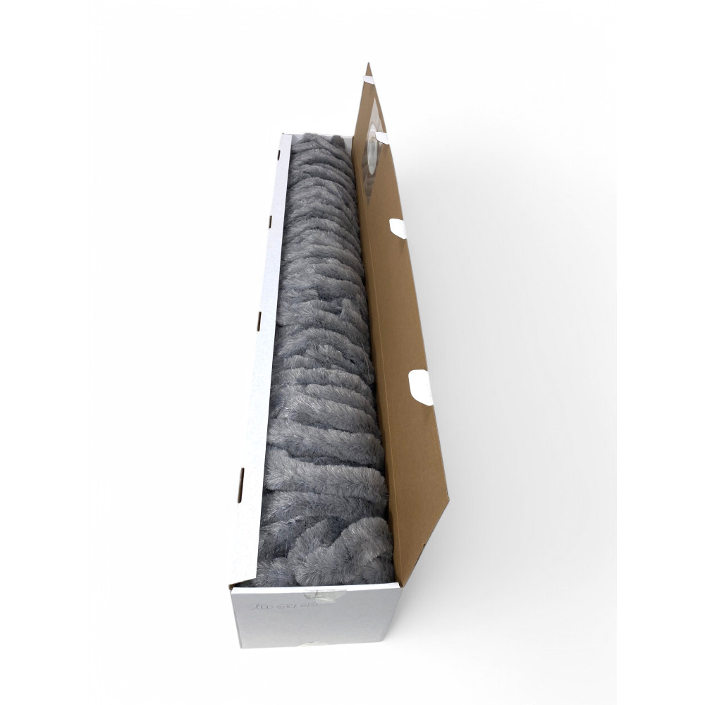 Rideau en chenille grise Soffio - Protection contre les insectes, semi-transparent, facile à monter - Polypropylène 100 % recycl