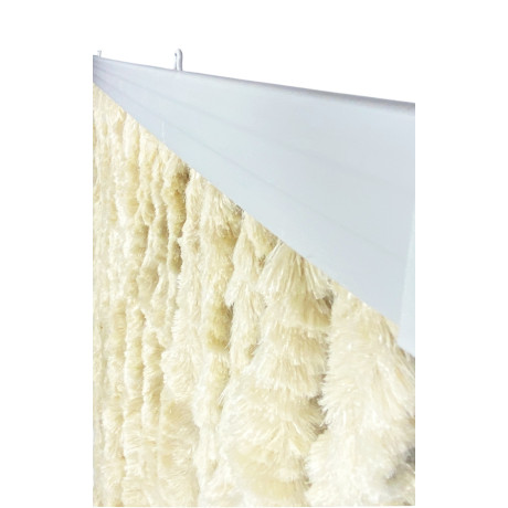 Beige Chenille Curtain - Semi-transparent anti-insect curtain