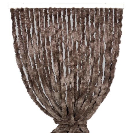 Brown Chenille Curtain - Semi-transparent anti-insect curtain