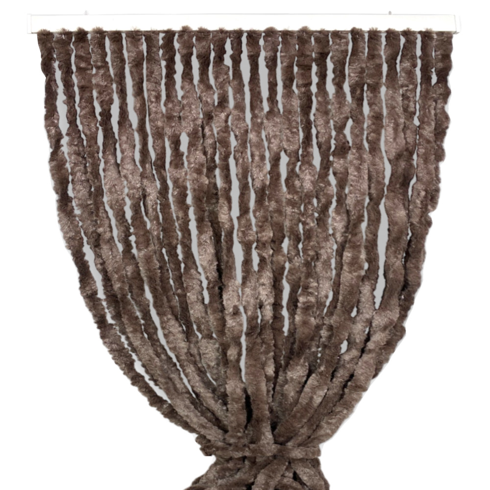 Brown Chenille Curtain - Semi-transparent anti-insect curtain Brown Chenille Curtain - Semi-transparent anti-insect curtain
