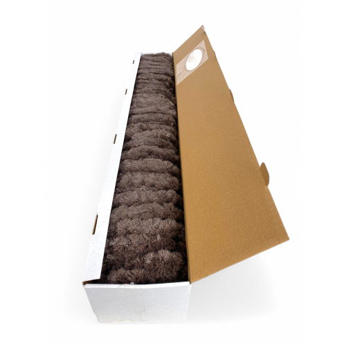 Tenda in Ciniglia Marrone Soffio - Protezione Insetti, Semitrasparente, Facile Montaggio - 100% Polipropilene Riciclabile