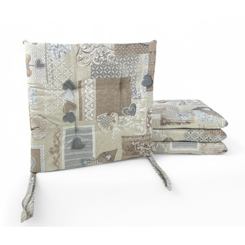 STUHLBEZUG Soft TYROLEAN Heart MARGOT Beige