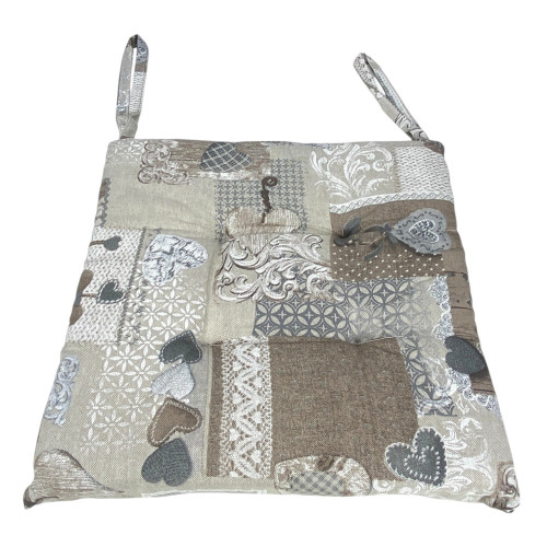 STUHLBEZUG Soft TYROLEAN Heart MARGOT Beige