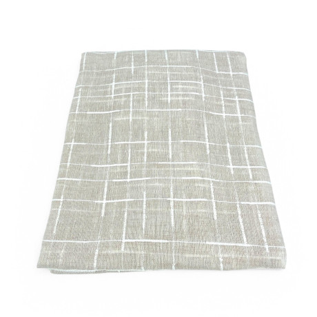 Paire de rideaux Lulù Beige - Paquet de 2 feuilles avec tissu brodé semi-transparent