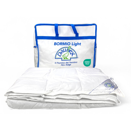 BORMIO Light Daunex Down Jacket - 100% Natural Goose Down - Mid-Season - White Cotton