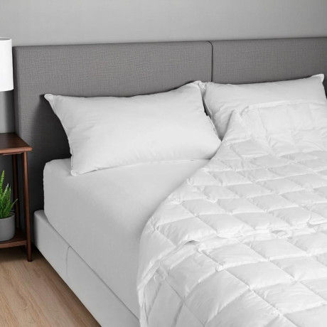 Piumino BORMIO Light Daunex - 100% piumino oca naturale - Mezza stagione - Cotone bianco