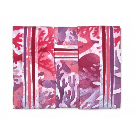 MAXI double sheet set - multicolored coral pattern - 100% cotton