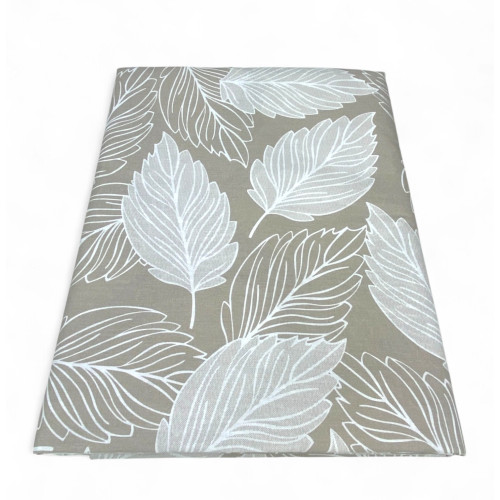 Housse de feuille beige – Grande écharpe en coton polyvalente – Couvre-lit, housse de canapé – Fabriqué en Italie