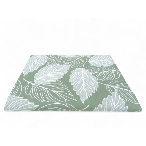 Green Leaves Cover Cover – Large Multipurpose Cotton Scarf – Bedspread, Sofa Cover – Made in Italy