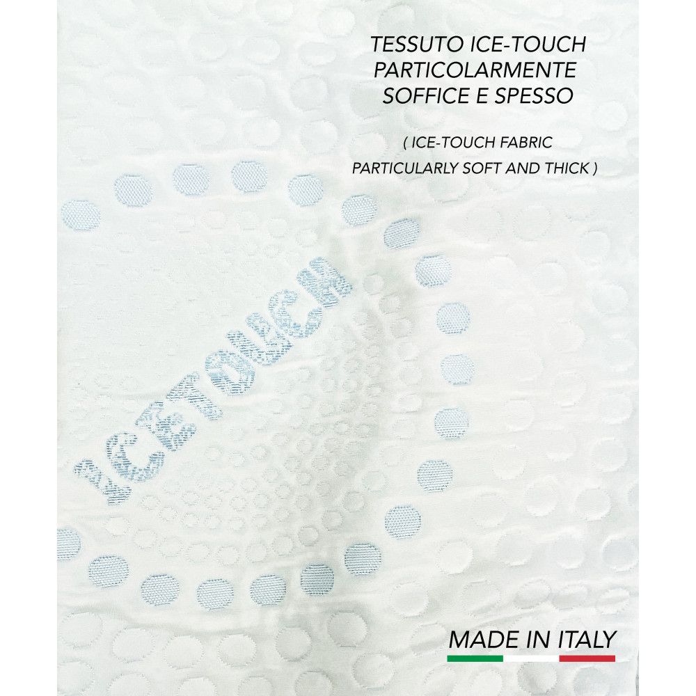 Ice-Touch Single Refreshing Pillowcase 50x80 cm – Summer Temperature Regulating – Breathable and Made in Italy