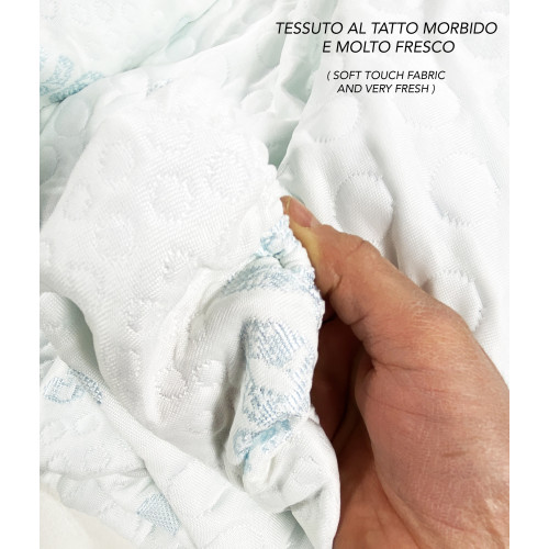 Paire de taies d’oreiller rafraîchissantes Ice-Touch – respirant régulateur de température 50x80 cm – Fabriqué en Italie