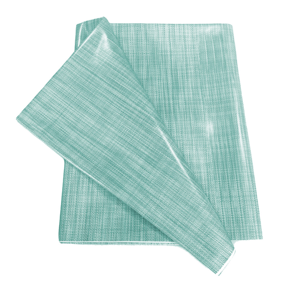 Nappe LIMA Acqua Marina – Toile cirée plastifiée PVC lavable et antidérapante – Fabriqué en Italie