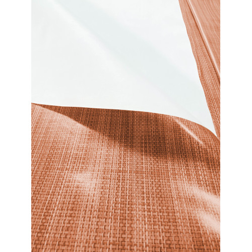 LIMA Orange Tablecloth – Washable Non-slip PVC Plasticized Waxed Canvas with Linen Effect – Made in Italy