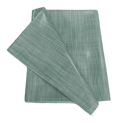 LIMA Dark Green folded tablecloth – Shiny plasticized surface