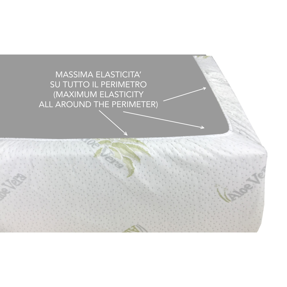 ALOE VERA HD anti-mite and hypoallergenic mattress cover MADE IN Italy