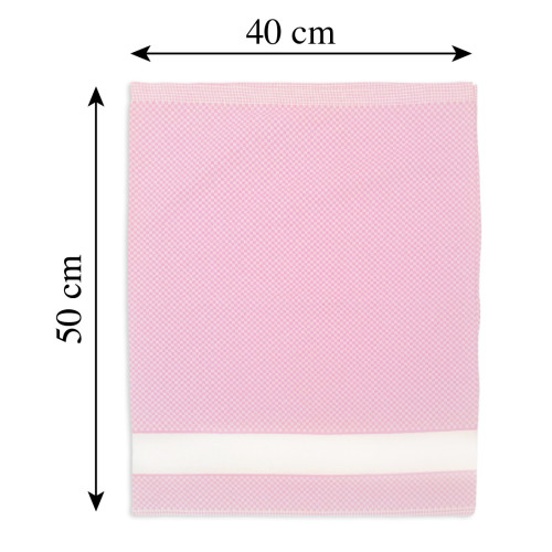 Ensemble de jardin d’enfants nuage en pur coton avec toile AIDA à broder - sac + bavoir + serviette